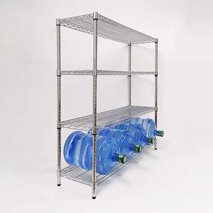 Antistatische Metallregale mit Rollen, Verstärktes Verchromtes Drahtgitter, Mehrstöckige Lagerregale für den Heimgebrauch in Lagerhallen - Product Image 2