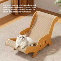 Maison et transat pour chat en sisal d'Asie du Sud-Est - Anti-chute de poils, très durable, taille extra-large, style adorable