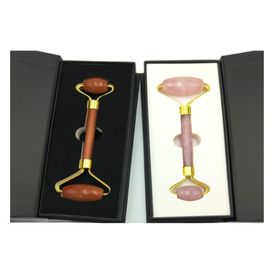 Rodillo Facial de Cuarzo Rosa de Resina Antienvejecimiento de Alta Calidad con Etiqueta Privada OEM en Oferta, Masajeador Facial de Jade para el Rostro - Product Image 3
