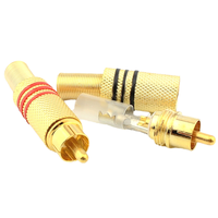 Connecteur RCA mâle plaque or 1P AV pour PC Audio vidéo bricolage pièces de soudage