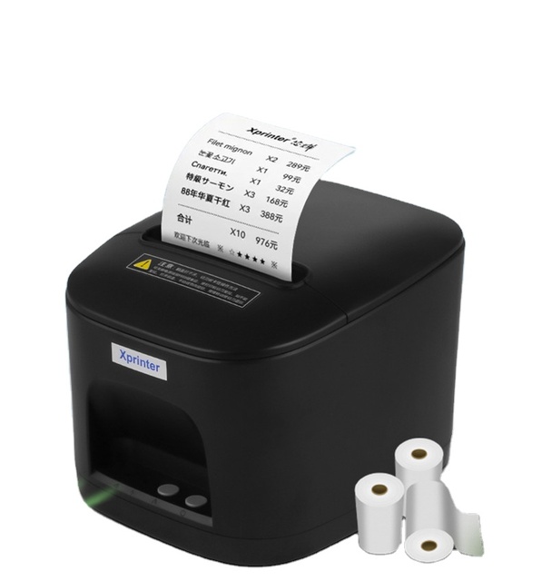 80mm Thermal Receipt Printer Supermarket Checkout Printing USB LAN Kitchen Billing Desk Front Desk Xprinter T80
