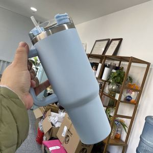 40Oz Multiple Colors Coffee Beer Travel <b>Mugs</b> Cups <b>Large</b> Capacity Vacuum Insulated Tumbler With Lid and Straw - Product Image 2