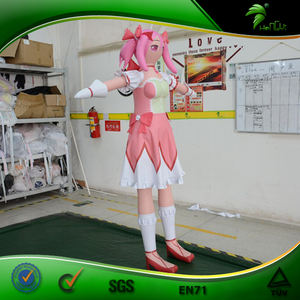 Figurine gonflable rose de dessin animé Hongyi Toy, modèle féminin en <span class=keywords><strong>ballon</strong></span> - Product Image 2