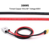 Connecteur de batterie 10AWG 50A vers câble XT90, tête femelle XT90 vers câble 50A