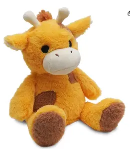 Microwavable pelúcia animal girafa Aquecedor Unscented girafa brinquedo quente Aquecimento Pad Hot and Cold Therapy animal girafa brinquedo para criança