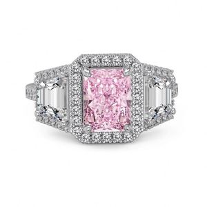Dylam Custom Jewelry Manufacturer Rhodium Plated Sterling <b>Silver</b> 8A Iced Out Cut Zircon Stone <b>Eternity</b> Band Women Wedding <b>Rings</b> - Product Image 1