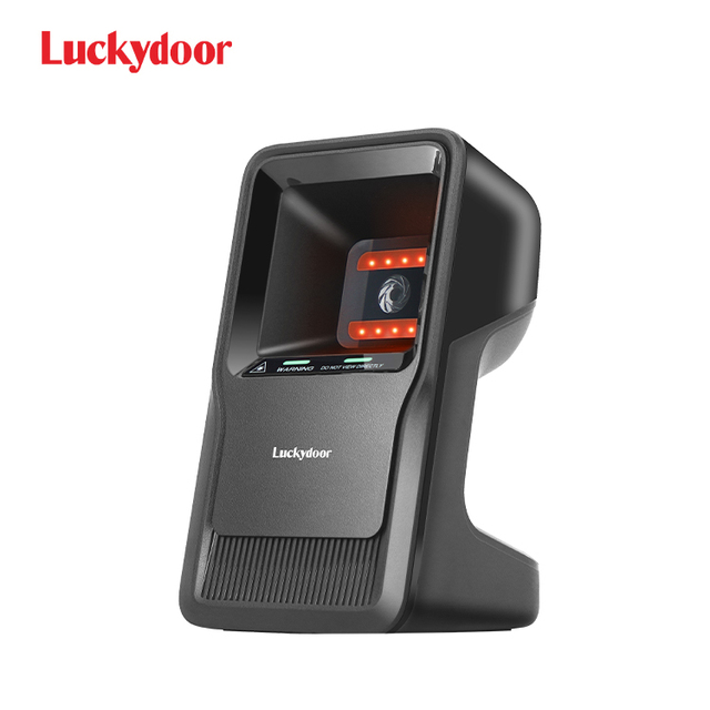 X80 Lukydoor Supermarket 2D QR Code Price Checker A4 Size Handsfree Android Desktop Barcode Scanner COM Interface in Stock
