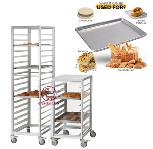 18-<span class=keywords><strong>Tier</strong></span> nhôm bánh Rack với 60*40cm Pan kèm theo khay nướng xe đẩy bánh lò Xe đẩy khách sạn & nhà hàng Nguồn cung cấp - Product Image 3