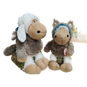 Peluche Animal Logan Pecora in Abito da Lupo con Imbottitura in Cotone PP, Antistress per Età 14+ - Product Image 5