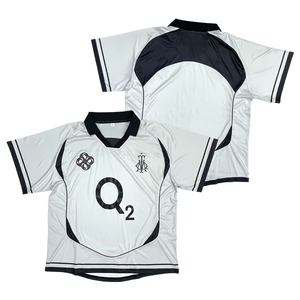 Maillot de football personnalisé avec broderie de logo, impression, design, coupe et <span class=keywords><strong>couture</strong></span>, blanc, style streetwear - Product Image 1