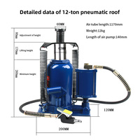 Cric manuel gonflable industriel de cric d'air de prix usine 750kg Jack de griffe