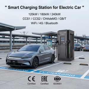 Cargador Rápido Universal de Alta Calidad de 240 kW con Dos Conectores, Compatible con CCS2, CCS1, GBT, NACS, Estación de Carga Rápida para Exteriores - Product Image 4