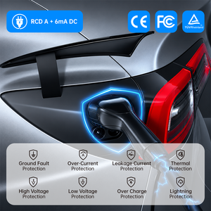 Portable EV Charging Station 11kW 22kW Smart EV Charger with <b>WiFi</b> Charging Function 6M Cable OEM Factory - Product Image 5
