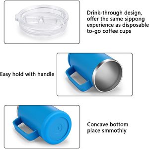 <strong>Double</strong> <strong>Wall</strong> <strong>Mug</strong> Black Coffee <strong>Mug</strong> Big Discount 10oz <strong>Mugs</strong> Modern Coffee Drinking HANDGRIP with Logo Quality Stainless Steel 100pcs - Product Image 5