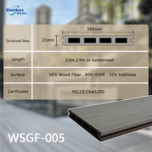 Planches de <span class=keywords><strong>terrasse</strong></span> WPC personnalisables pour extérieur, durables, imperméables, dalles de <span class=keywords><strong>terrasse</strong></span> WPC à clipser, revêtement de sol pour <span class=keywords><strong>terrasse</strong></span> - Product Image 2