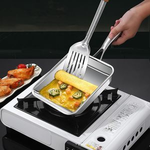 7.5 "giapponese frittata padella per uova, 304 in acciaio inox, padelle quadrate per fare Omelette e pancetta, facile da pulire - Product Image 3