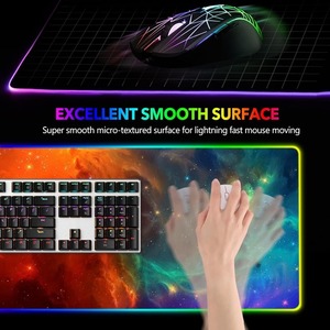 Alfombrilla de Ratón para Juegos Grande de 35.4 X 15.8 Pulgadas, RGB Colorida, Base de Goma Antideslizante, 14 Modos de Iluminación, Alfombrilla de Escritorio en Stock <span class=keywords><strong>COUSO</strong></span> MP05 - Product Image 4