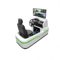 Simulateur de conduite automobile haute fidélité Topvoy TV-DS-001, cockpit durable en ABS, retour de force réaliste, certifié CE, 500W, 110V/220V