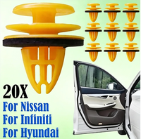 Kit de 925 clips de fixation pour carrosserie automobile, rivets universels en nylon pour panneaux de porte, garde-boue et pare-éclaboussures