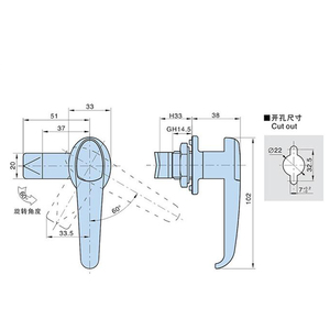Cửa Thép Không Gỉ Có Thể Điều Chỉnh Trang Chủ Tay Cầm Hình Chữ <span class=keywords><strong>L</strong></span> Khóa Chốt - Product Image 5