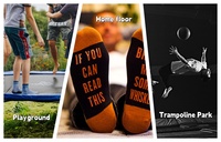 Vente en gros pas cher Logo personnalisé Design antidérapant Gym Grip Chaussettes de sport Chaussettes de trampoline