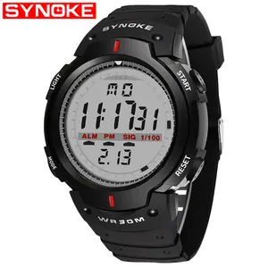 SYNOKE Men Electronic Watch Sports For Men Waterproof Luminous Multi Function Outdoor Mountaineering Large Screen Electronic Wat