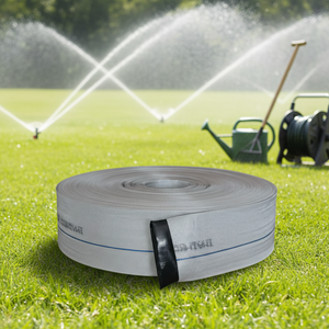 Tuyau <span class=keywords><strong>d</strong></span>'irrigation plat tressé haute pression de qualité industrielle pour pompe à eau, idéal pour l'agriculture, l'irrigation des jardins et l'aménagement paysager - Product Image 2