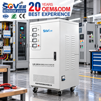 Stabilisateur de tension triphasé 30 KVA entièrement automatique avec régulateur AC, écran LCD, bobine en cuivre et protection contre les surcharges