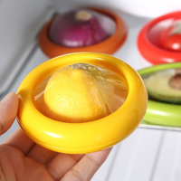 Amerikaanse stijl koelkast bewaarbakjes van siliconen voor fruit en groenten, avocado bewaardoos, herbruikbare opbergcontainers