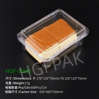 Boîte d'emballage alimentaire transparente en PET/RPET jetable de 16 oz avec bande de déchirement, idéale pour les noix, les biscuits et les produits de boulangerie