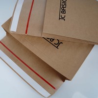 Bolsa de Papel Kraft Autoadhesiva Marrón de Tamaño Personalizado Premium para Envíos de Ropa de Moda, Pedidos de Comercio Electrónico
