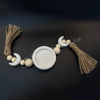 Superwin 2026 Eid Mubarak Ramadan résine artisanat lune étoile en bois ornements islamiques pour la décoration de la maison Ramadan fournitures