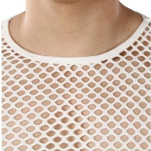 Sexy Style Male Casual Knitted Hollow Mesh Quick Dry Breathable Sleeveless Tank Top - Product Image 4