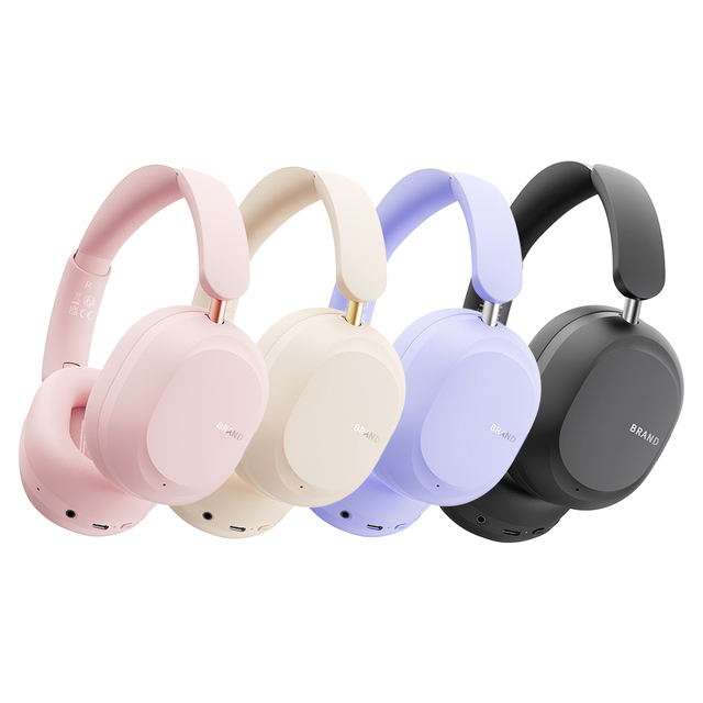 Factory Wholesale BT6.0 Wireless Noise Canceling Headphones LOGO Customized Headphones Over-ear Headsets Wireless for Audio