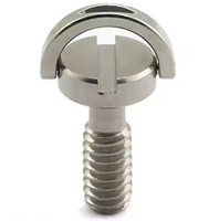 Tornillos y Tuercas de Montaje para Trípode de Cámara de Acero Inoxidable de Alta Calidad de 1/4 Pulgada, Soporte Oculto para Cámara con Anillo de Eje Largo en D, Personalizable de Fábrica