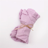 Serviette de bain en Tulle froissé à 4 couches pour bébé, lavable et privé