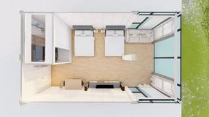 บ้านตู้คอนเทนเนอร์เหล็กและแผงแซนวิชแบบถอดได้หลายชั้นแบบสำเร็จรูปการออกแบบอพาร์ทเมนท์จีน - Product Image 6