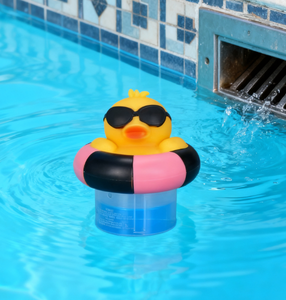 Distributeur de produits chimiques pour <span class=keywords><strong>piscine</strong></span> en forme de canard, pour distributeur de comprimés de chlore flottant avec un design mignon pour l'entretien des piscines - Product Image 2