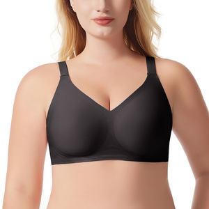 Soutien-gorge push-up sans couture, une pièce, à couvrance totale, sans armatures, avec bretelles réglables et dos en U, en gelée, avec coussinets amovibles – Vente en gros - Product Image 6