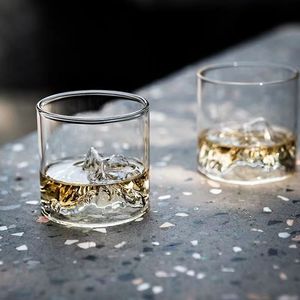 Vaso de Agua de Vidrio de Borosilicato de Diseño Novedoso 2026, Resistente a Altas Temperaturas, Vaso Japonés Guanshan, Vaso <span class=keywords><strong>Fujiyama</strong></span>, Jarra de Whisky de Vidrio - Product Image 2