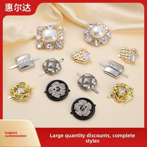 Fabricants transfrontaliers en gros boucles de chaussures en métal patchs pour sacs ceintures vêtements bonnet chaussures accessoires Surface - Product Image 2