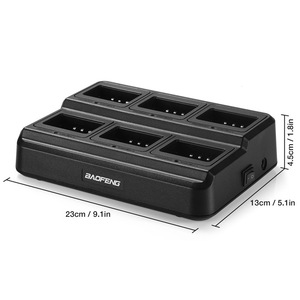 BAOFENG เครื่องชาร์จแบตเตอรี่6ช่องสำหรับเครื่องรับส่งวิทยุเครื่องชาร์จแบตเตอรี่ลิเธียมไอออน5V 2A ตัวแสดงสถานะพลังงาน - Product Image 1
