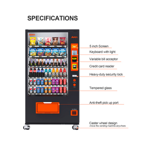 Торговый автомат AFEN (США): 20% скидка, быстрая доставка за 3 дня, 60 отсеков, оплата по QR-коду, монетами и картами, для напитков и закусок. - Product Image 4