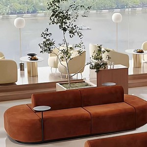 Sofá comercial de doble cara – Asientos modernos para recepción en salones de belleza, cafeterías, restaurantes, vestíbulos de oficinas y áreas de descanso - Product Image 6
