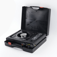 Réchaud à gaz portable GEMTREK double combustible avec connecteur de tuyau et certification CE pour bouteilles GPL et butane, cuisinière à gaz pour le camping en plein air