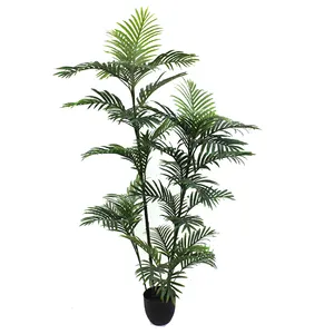 Home künstliche kentia palm baum, hohe qualität 4.5ft simulation bonsai seide anlage kunststoff künstliche paradise palm baum topf