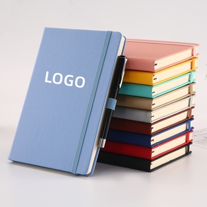 Carnet de notes professionnel personnalisé en cuir PU rigide A5 avec logo de marque estampé à chaud et impression UV - Product Image 1