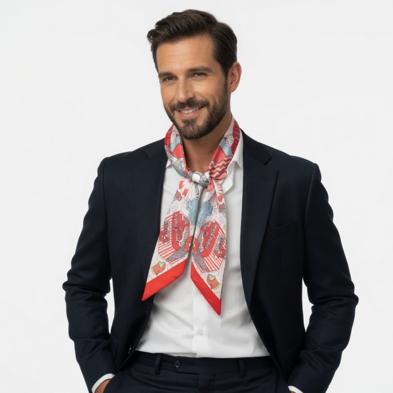 Verified Supplier Mens Ascot Scarf Digital Printed Silk Cravat | Alibaba.com