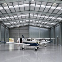 Bâtiment en structure métallique pour hangar d'avions, destiné à la construction de structures de stockage aérien et aux projets à grande portée