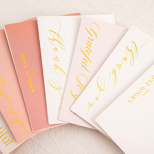 Biglietto <span class=keywords><strong>di</strong></span> <span class=keywords><strong>Auguri</strong></span> Semplice ed Ecologico in Carta con Lamina Dorata per la Festa degli Insegnanti, Negozi <span class=keywords><strong>di</strong></span> Pasticceria, Compleanni, San Valentino, Ramadan, Festa del Papà, Capodanno - Product Image 2